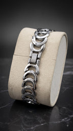 Jewelleza Silver Analog Watch with Free Bracelet for Women & Girls