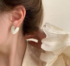 Women's Gold-Plated Pearl Stud & Hoop Earrings Combo Set – Pack of 4