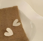 Women's Gold-Plated Heart & Pearl Huggie Earrings Set – Pack of 4