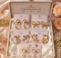 Women's Gold-Plated Minimal Stud Earrings Collection – Elegant Western Casual Jewellery